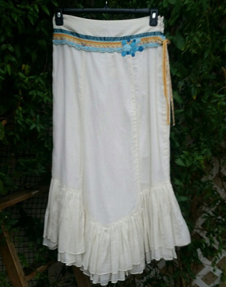 UNIQUE  FREEPEOPLE‎ HOBO MAXI SKIRT - Picture 1 of 2